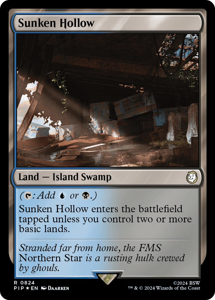 Sunken Hollow (Extended Art) (Surge Foil) [Fallout] | Game Master's Emporium (The New GME)