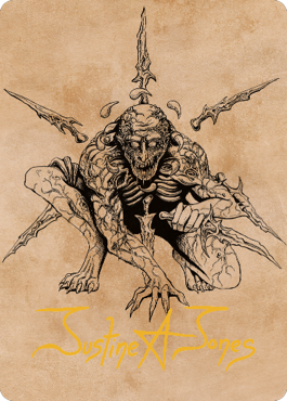 Bhaal, Lord of Murder Art Card (Gold-Stamped Signature) [Commander Legends: Battle for Baldur's Gate Art Series] | Game Master's Emporium (The New GME)