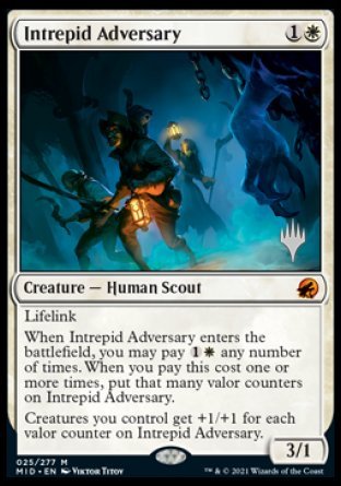 Intrepid Adversary (Promo Pack) [Innistrad: Midnight Hunt Promos] | Game Master's Emporium (The New GME)