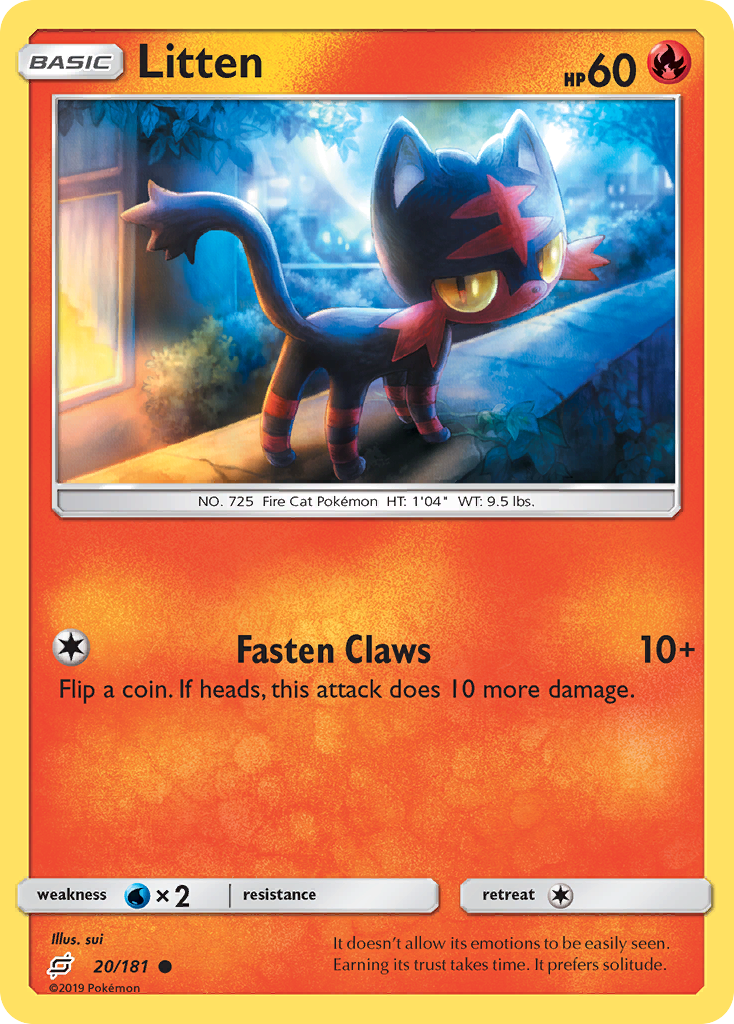 Litten (20/181) [Sun & Moon: Team Up] | Game Master's Emporium (The New GME)