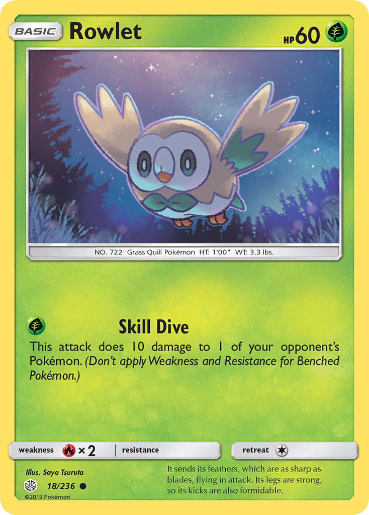 Rowlet (18/236) [Sun & Moon: Cosmic Eclipse] | Game Master's Emporium (The New GME)