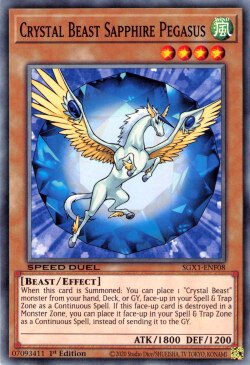 Crystal Beast Sapphire Pegasus [SGX1-ENF08] Common | Game Master's Emporium (The New GME)