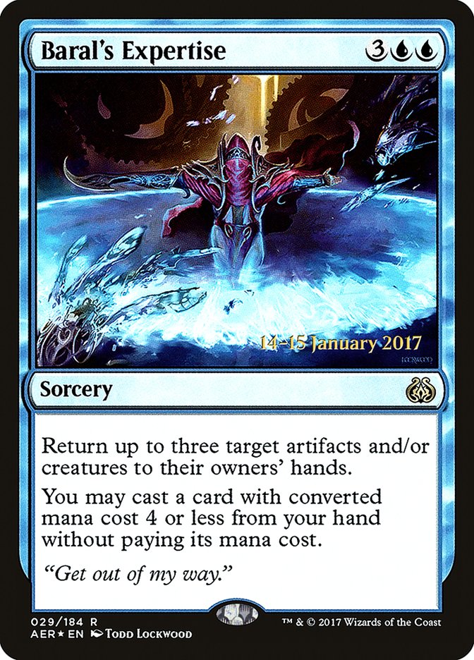 Baral's Expertise [Aether Revolt Prerelease Promos] | Game Master's Emporium (The New GME)