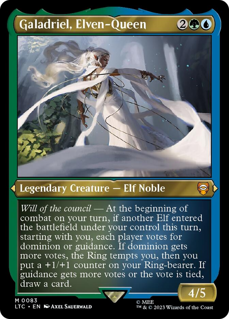 Galadriel, Elven-Queen (Display Commander) [The Lord of the Rings: Tales of Middle-Earth Commander] | Game Master's Emporium (The New GME)