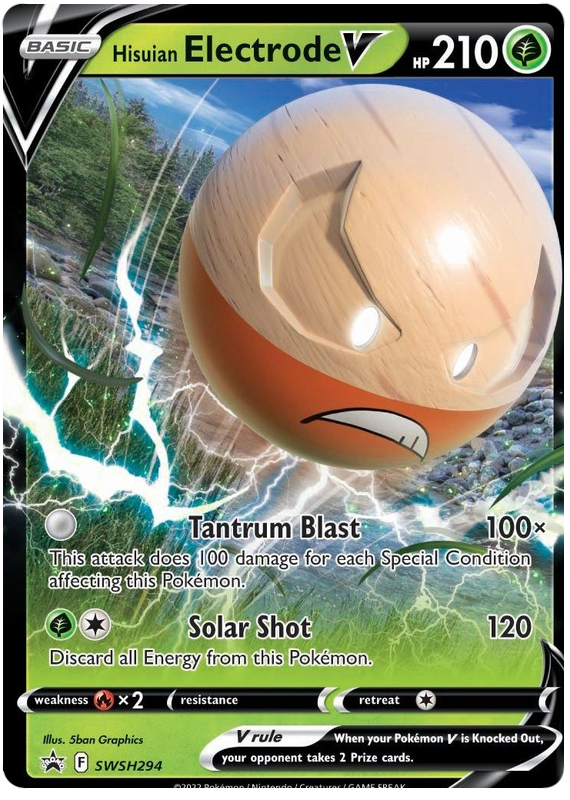 Hisuian Electrode V (SWSH294) (Jumbo Card) [Sword & Shield: Black Star Promos] | Game Master's Emporium (The New GME)