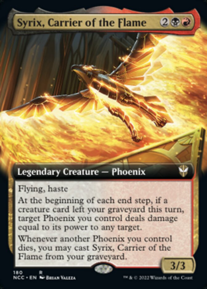 Syrix, Carrier of the Flame (Extended Art) [Streets of New Capenna Commander] | Game Master's Emporium (The New GME)