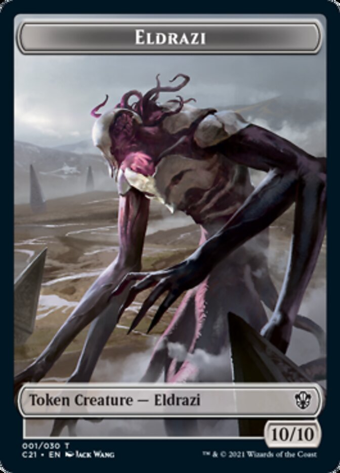 Eldrazi // Champion of Wits Double-Sided Token [Commander 2021 Tokens] | Game Master's Emporium (The New GME)