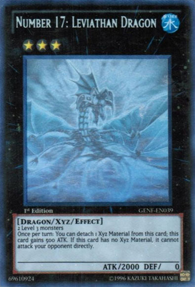 Number 17: Leviathan Dragon [GENF-EN039] Ghost Rare | Game Master's Emporium (The New GME)