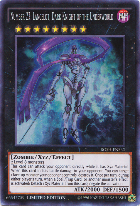 Number 23: Lancelot, Dark Knight of the Underworld [BOSH-ENSE2] Super Rare | Game Master's Emporium (The New GME)