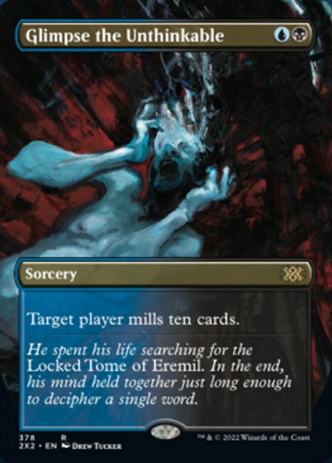 Glimpse the Unthinkable (Borderless Alternate Art) [Double Masters 2022] | Game Master's Emporium (The New GME)