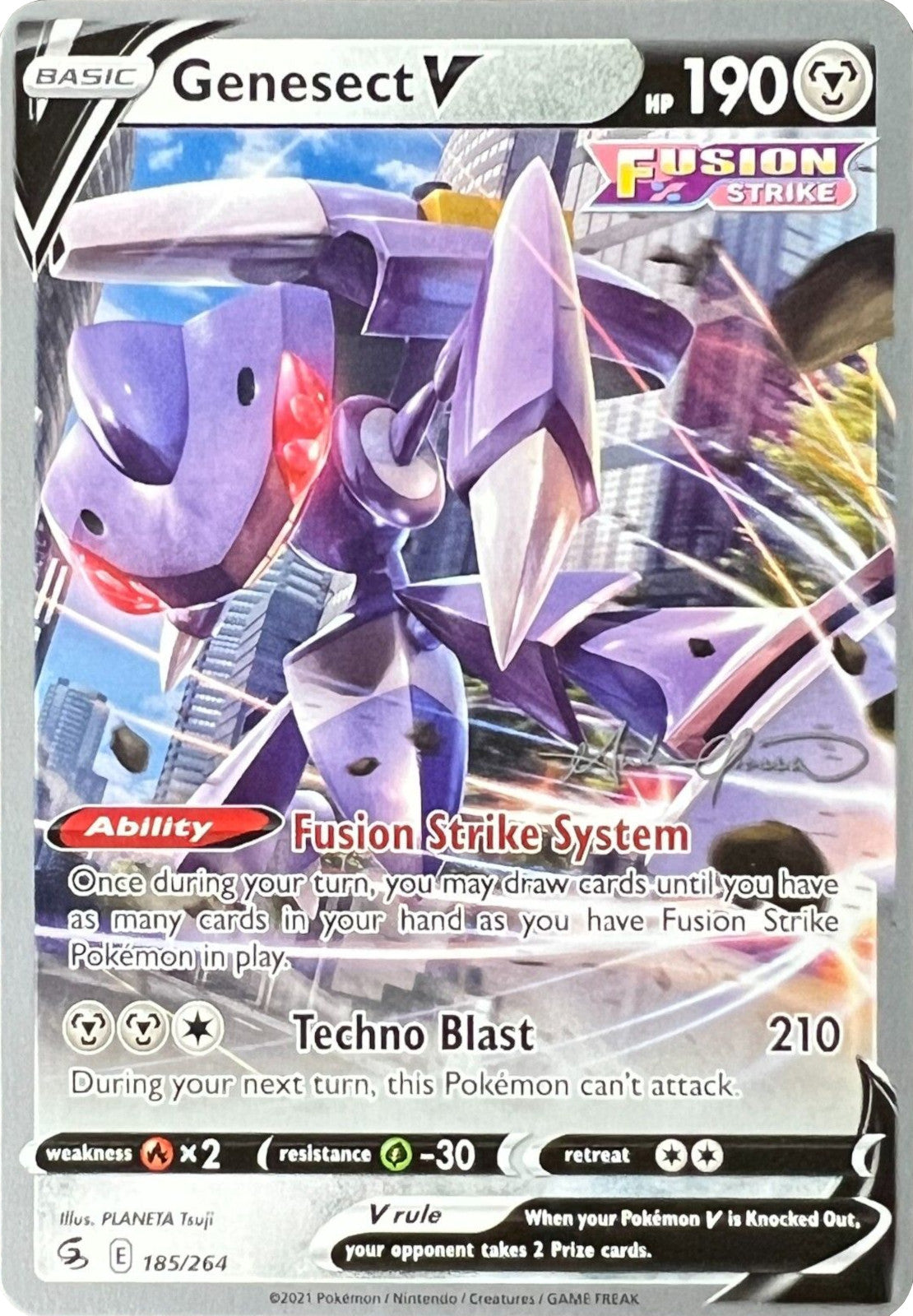 Genesect V (185/264) (The Shape of Mew - Andre Chiasson) [World Championships 2022] | Game Master's Emporium (The New GME)