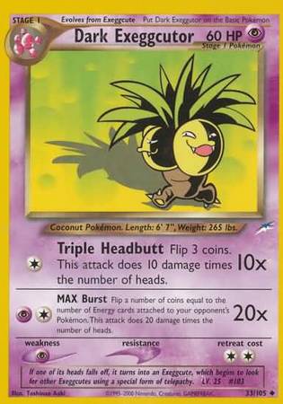 Dark Exeggutor (33/105) [Neo Destiny Unlimited] | Game Master's Emporium (The New GME)