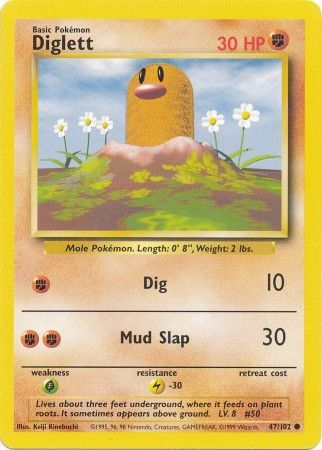 Diglett (47/102) [Base Set Unlimited] | Game Master's Emporium (The New GME)
