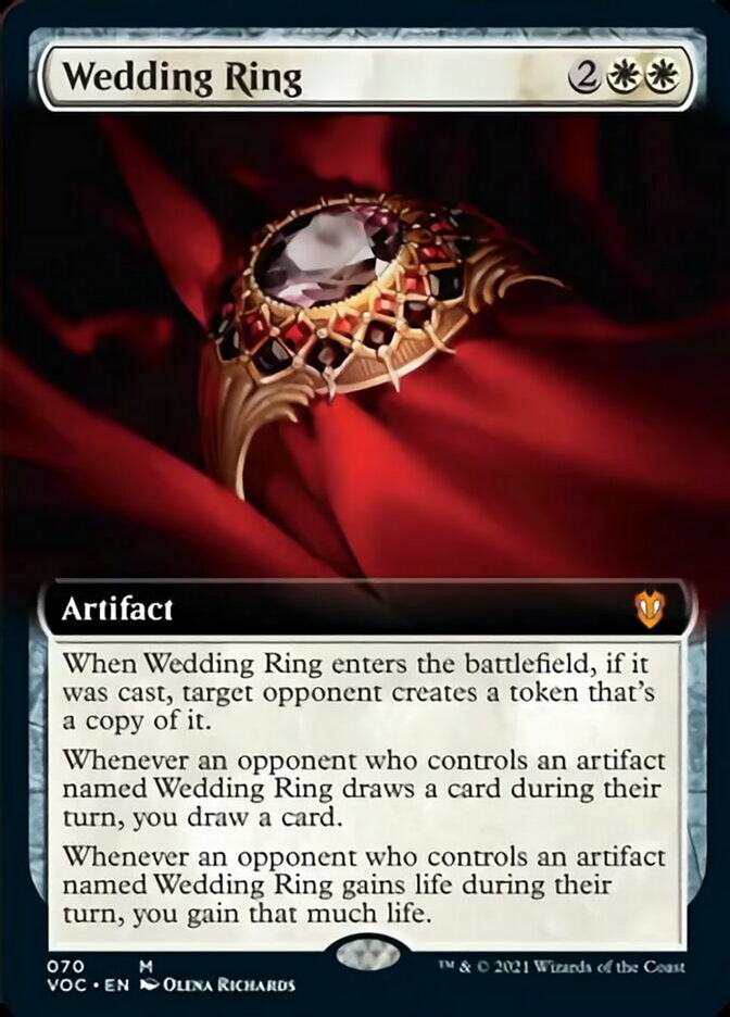 Wedding Ring (Extended Art) [Innistrad: Crimson Vow Commander] | Game Master's Emporium (The New GME)