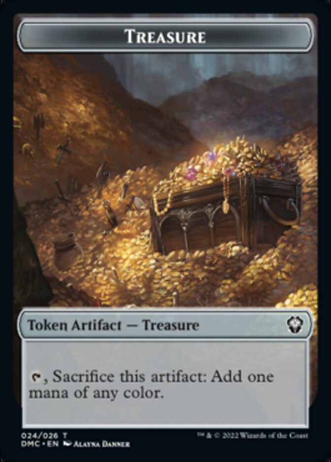 Treasure Token [Dominaria United Commander Tokens] | Game Master's Emporium (The New GME)