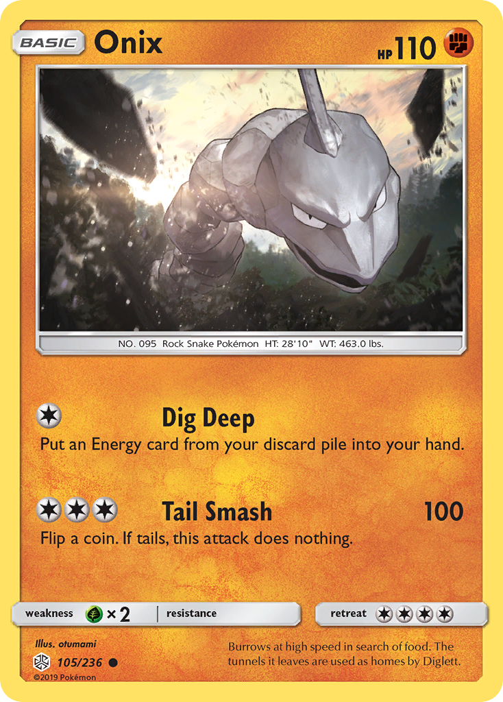 Onix (105/236) [Sun & Moon: Cosmic Eclipse] | Game Master's Emporium (The New GME)