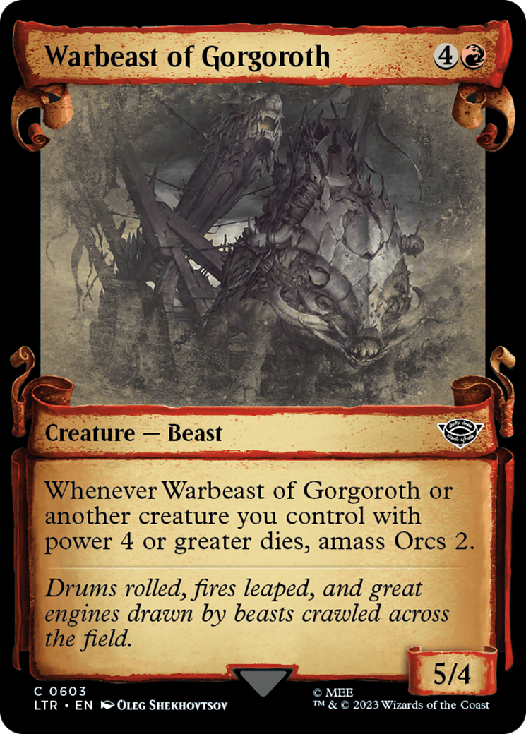 Warbeast of Gorgoroth [The Lord of the Rings: Tales of Middle-Earth Showcase Scrolls] | Game Master's Emporium (The New GME)