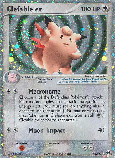 Clefable ex (106/112) [EX: FireRed & LeafGreen] | Game Master's Emporium (The New GME)