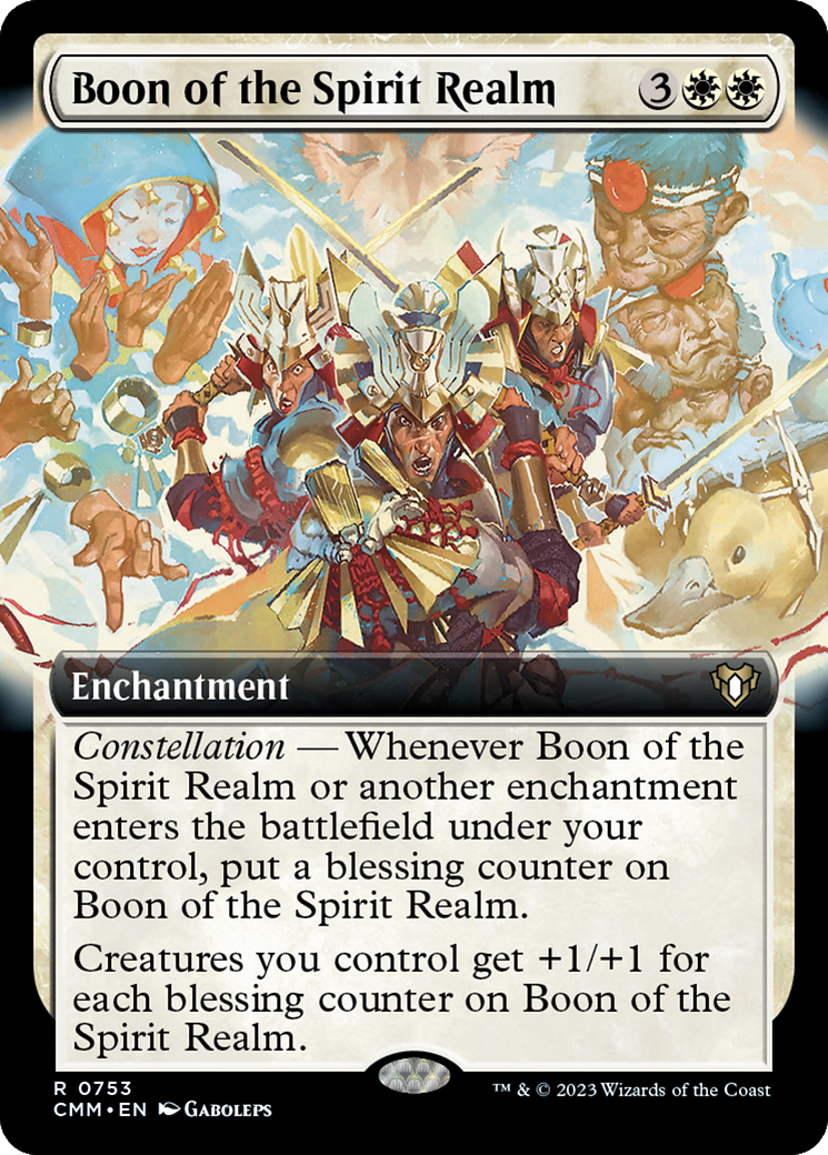 Boon of the Spirit Realm (Extended Art) [Commander Masters] | Game Master's Emporium (The New GME)