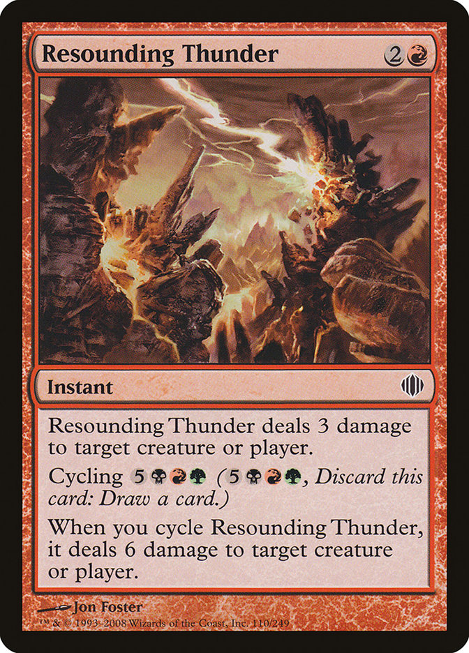 Resounding Thunder [Shards of Alara] | Game Master's Emporium (The New GME)