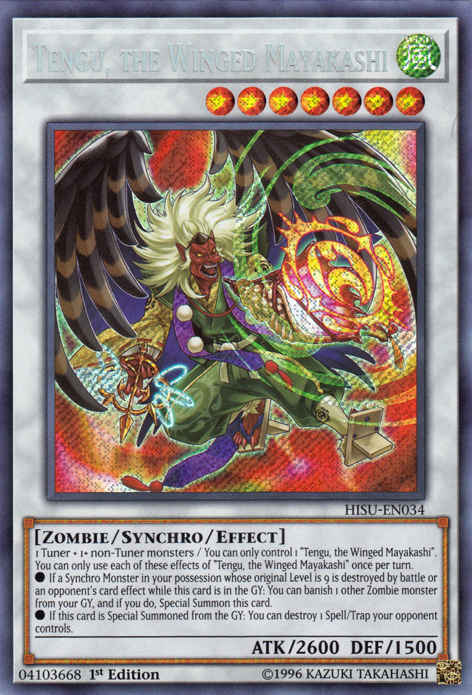 Tengu, the Winged Mayakashi [HISU-EN034] Secret Rare | Game Master's Emporium (The New GME)