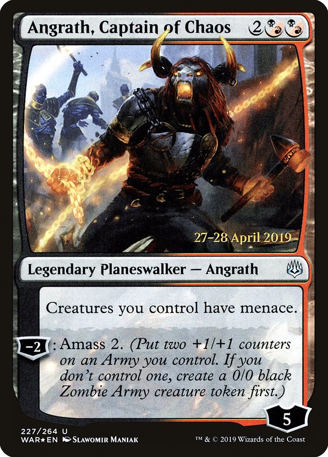 Angrath, Captain of Chaos [War of the Spark Prerelease Promos] | Game Master's Emporium (The New GME)