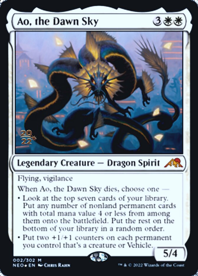 Ao, the Dawn Sky [Kamigawa: Neon Dynasty Prerelease Promos] | Game Master's Emporium (The New GME)