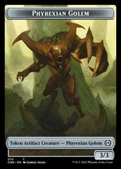 Phyrexian Mite (011) // Phyrexian Golem Double-Sided Token [Phyrexia: All Will Be One Tokens] | Game Master's Emporium (The New GME)