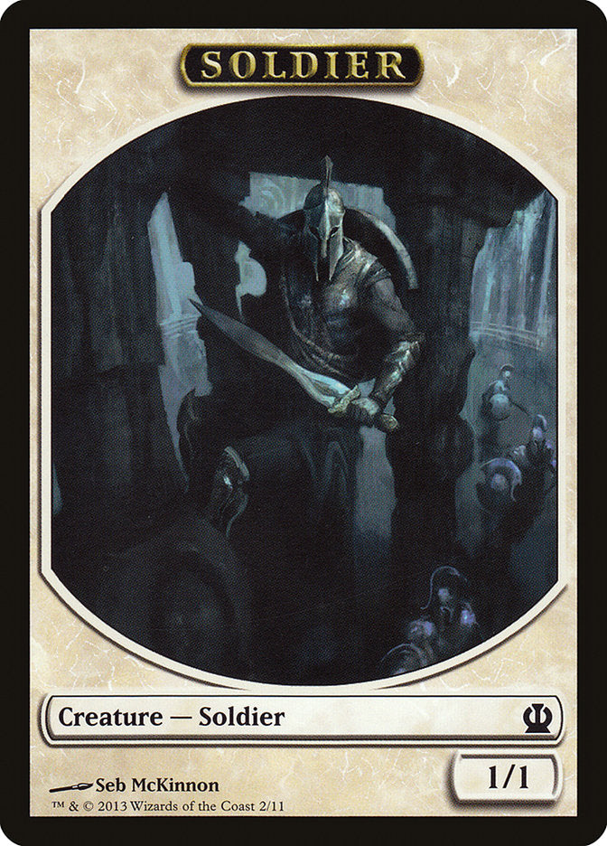 Soldier Token (2/11) [Theros Tokens] | Game Master's Emporium (The New GME)