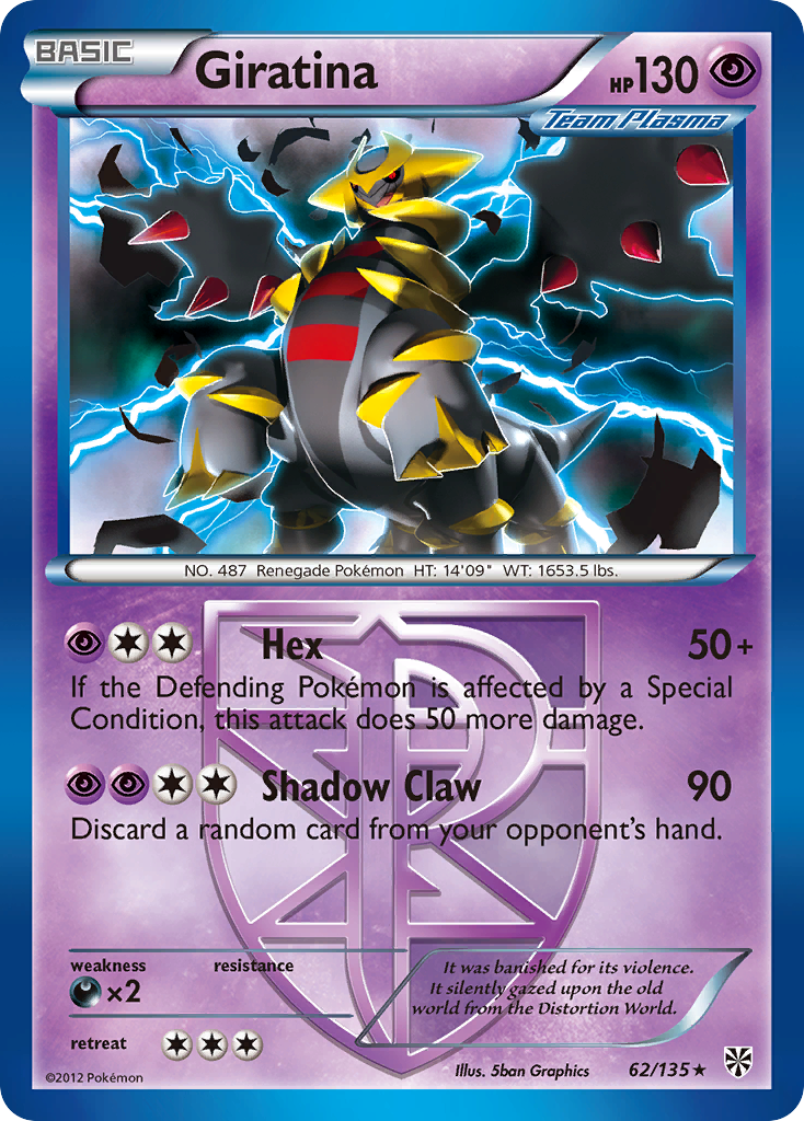 Giratina (62/135) [Black & White: Plasma Storm] | Game Master's Emporium (The New GME)