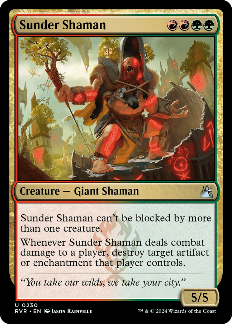 Sunder Shaman [Ravnica Remastered] | Game Master's Emporium (The New GME)