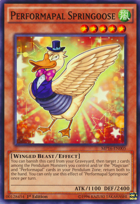 Performapal Springoose [MP16-EN005] Common | Game Master's Emporium (The New GME)