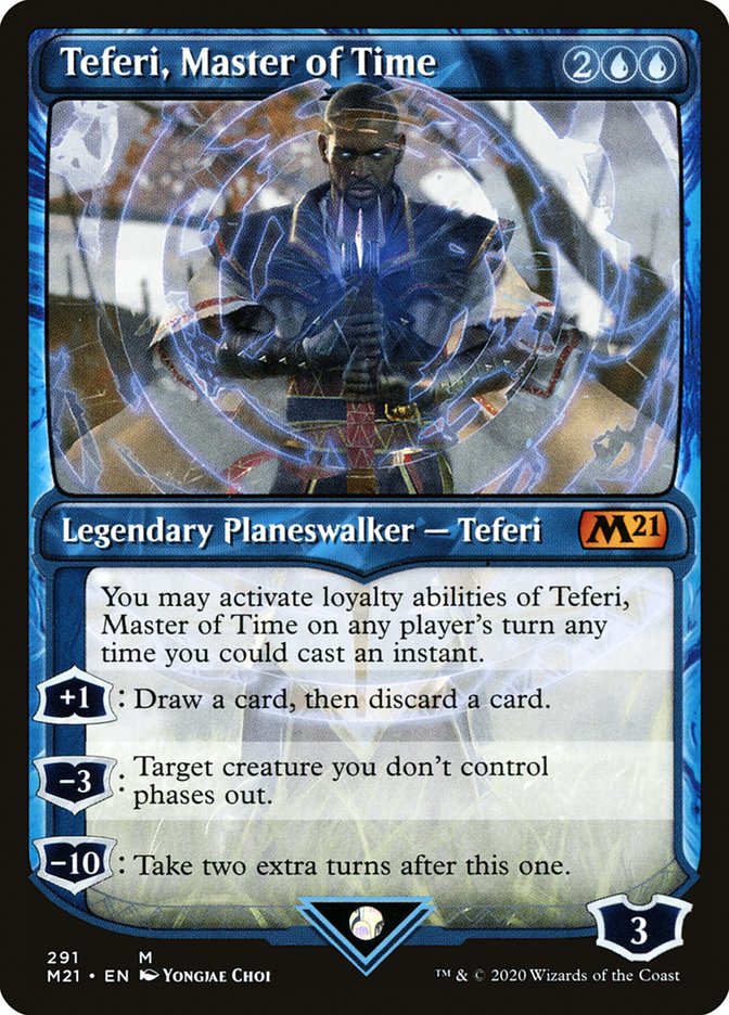 Teferi, Master of Time (Showcase) (291) [Core Set 2021] | Game Master's Emporium (The New GME)