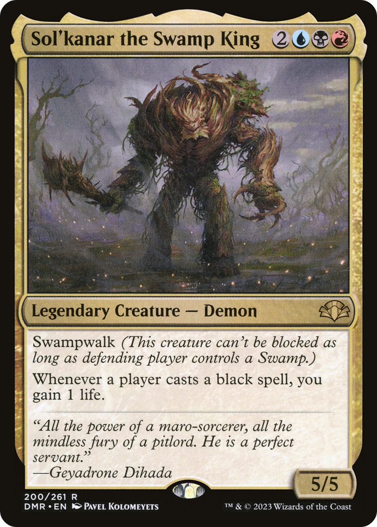 Sol'kanar the Swamp King [Dominaria Remastered] | Game Master's Emporium (The New GME)