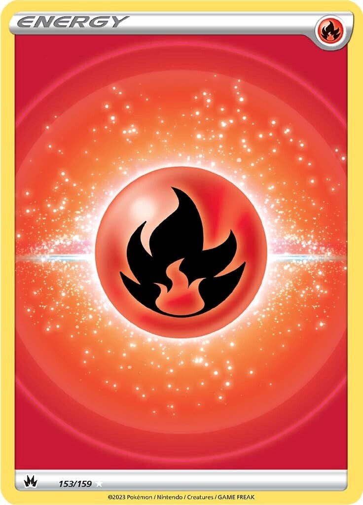 Fire Energy (153/159) (Texture Full Art) [Sword & Shield: Crown Zenith] | Game Master's Emporium (The New GME)