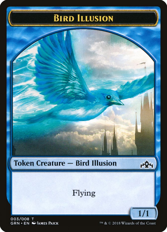 Bird Illusion Token [Guilds of Ravnica Tokens] | Game Master's Emporium (The New GME)