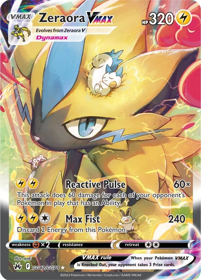 Zeraora VMAX (GG42/GG70) [Sword & Shield: Crown Zenith] | Game Master's Emporium (The New GME)