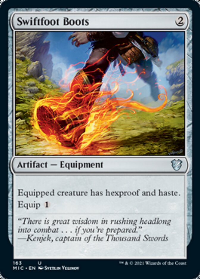 Swiftfoot Boots [Innistrad: Midnight Hunt Commander] | Game Master's Emporium (The New GME)
