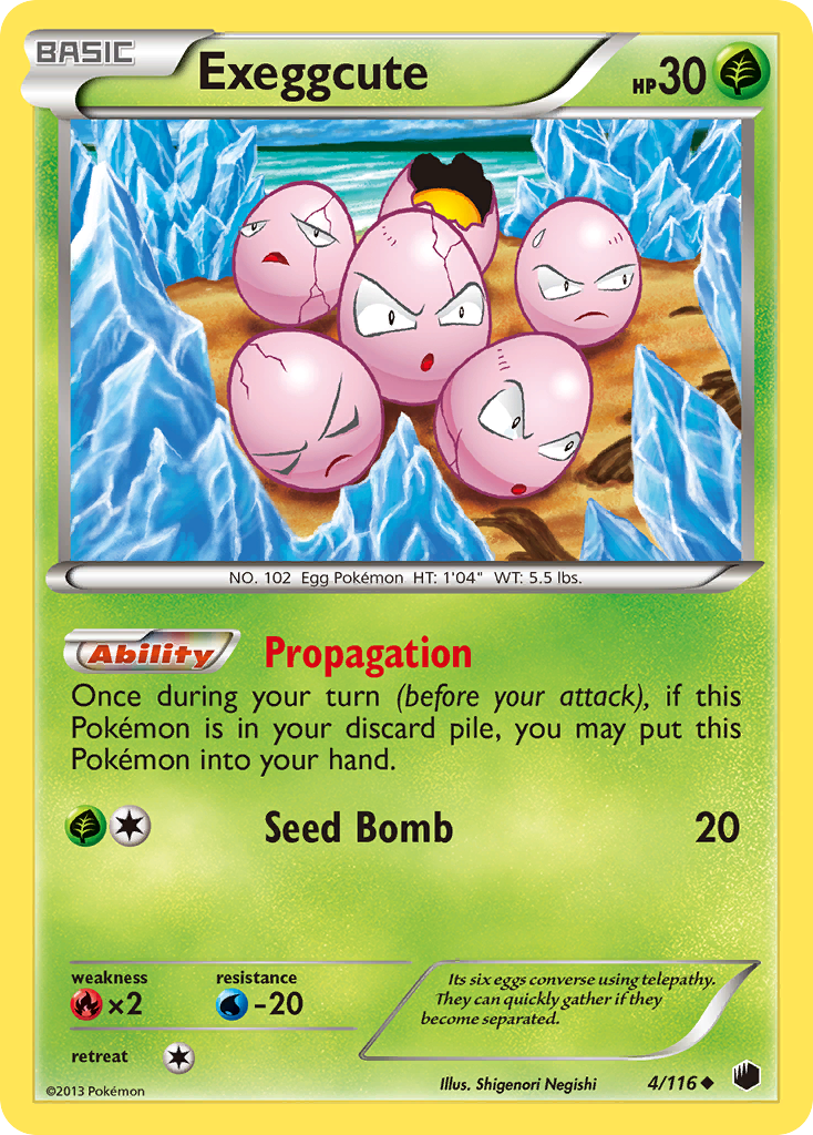 Exeggcute (4/116) [Black & White: Plasma Freeze] | Game Master's Emporium (The New GME)