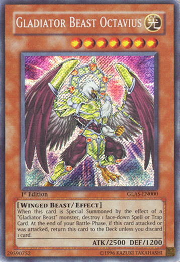 Gladiator Beast Octavius [GLAS-EN000] Secret Rare | Game Master's Emporium (The New GME)