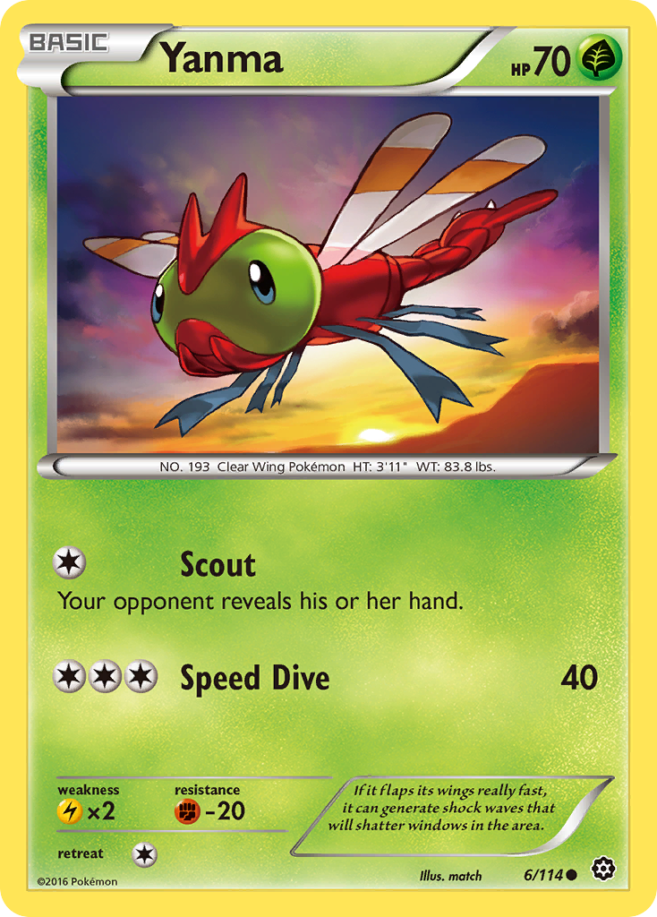 Yanma (6/114) [XY: Steam Siege] | Game Master's Emporium (The New GME)