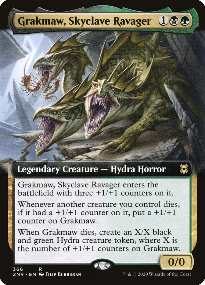 Grakmaw, Skyclave Ravager (Extended Art) [Zendikar Rising] | Game Master's Emporium (The New GME)