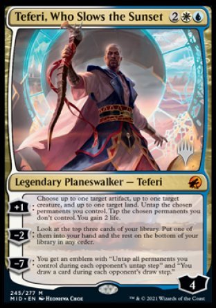 Teferi, Who Slows the Sunset (Promo Pack) [Innistrad: Midnight Hunt Promos] | Game Master's Emporium (The New GME)