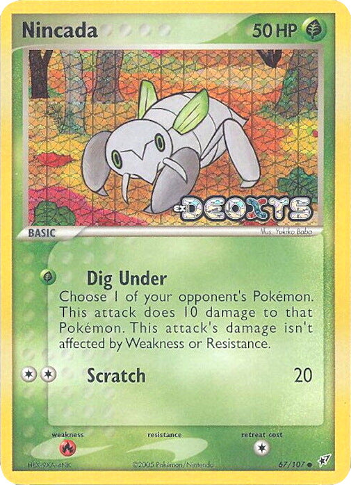 Nincada (67/107) (Stamped) [EX: Deoxys] | Game Master's Emporium (The New GME)