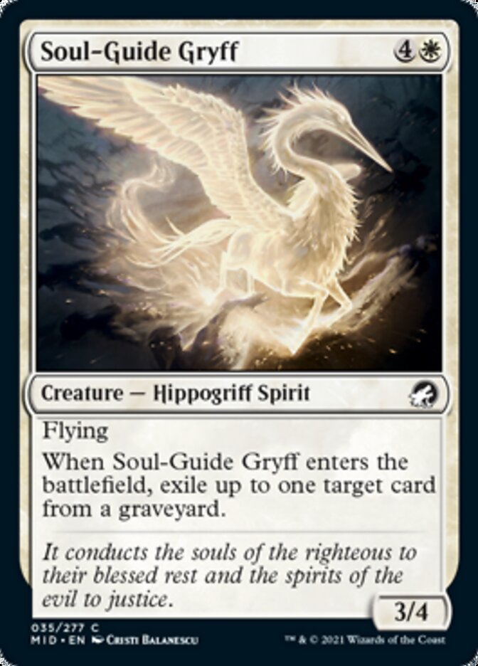 Soul-Guide Gryff [Innistrad: Midnight Hunt] | Game Master's Emporium (The New GME)