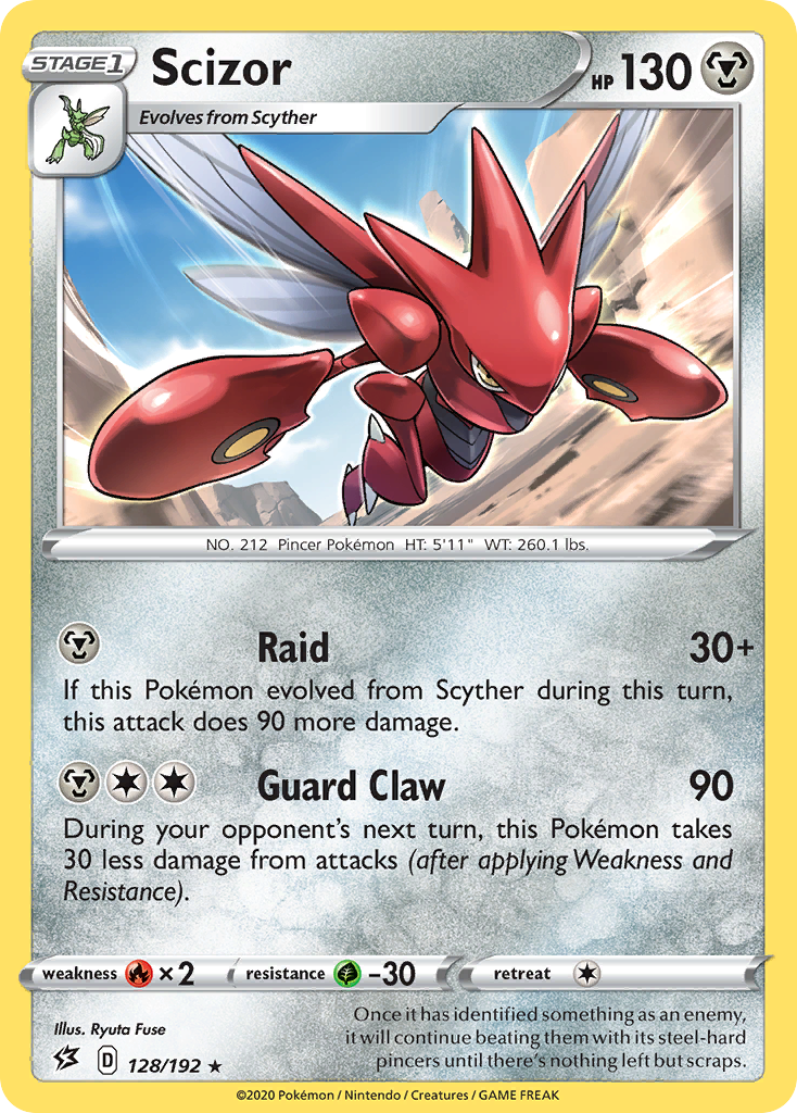 Scizor (128/192) [Sword & Shield: Rebel Clash] | Game Master's Emporium (The New GME)