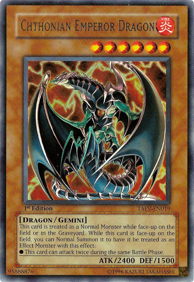 Chthonian Emperor Dragon [TAEV-EN019] Ultra Rare | Game Master's Emporium (The New GME)