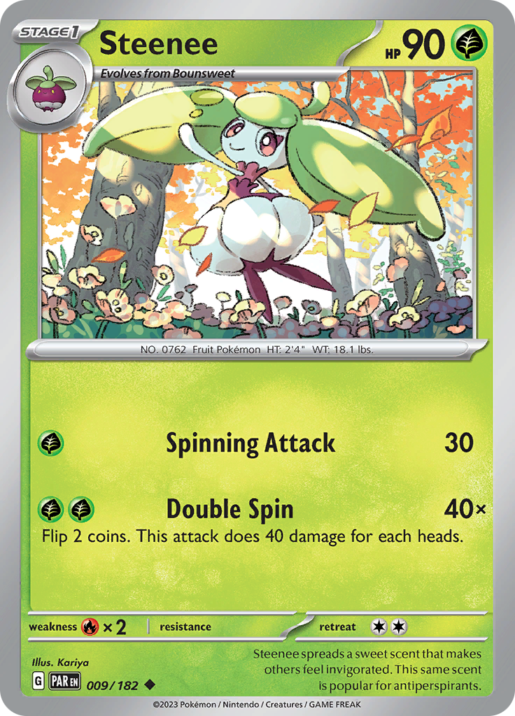 Steenee (009/182) [Scarlet & Violet: Paradox Rift] | Game Master's Emporium (The New GME)