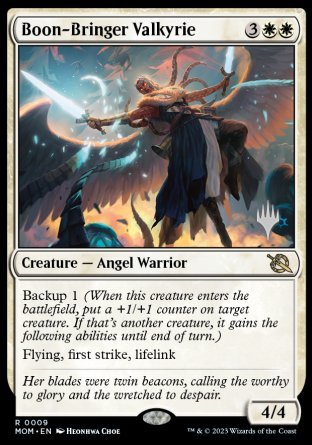 Boon-Bringer Valkyrie (Promo Pack) [March of the Machine Promos] | Game Master's Emporium (The New GME)
