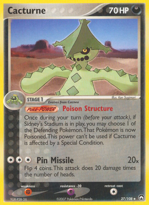 Cacturne (27/108) [EX: Power Keepers] | Game Master's Emporium (The New GME)